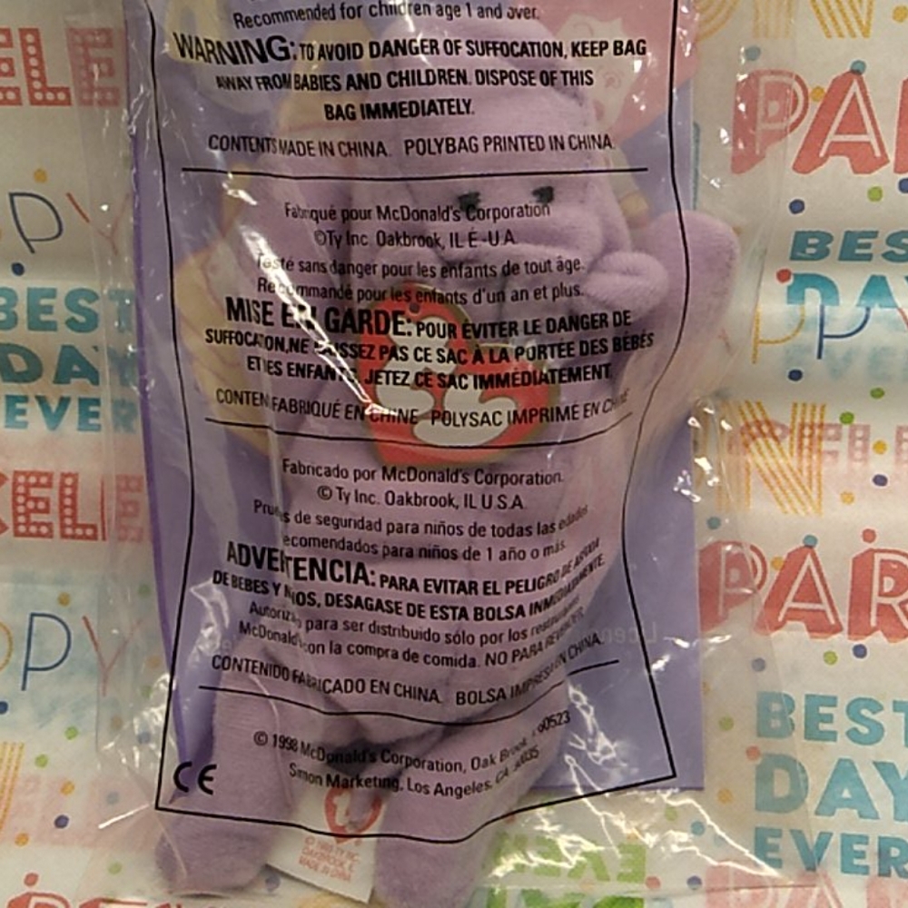 VINTAGE 1998 MCDONALD'S HAPPY BEANIE BABY